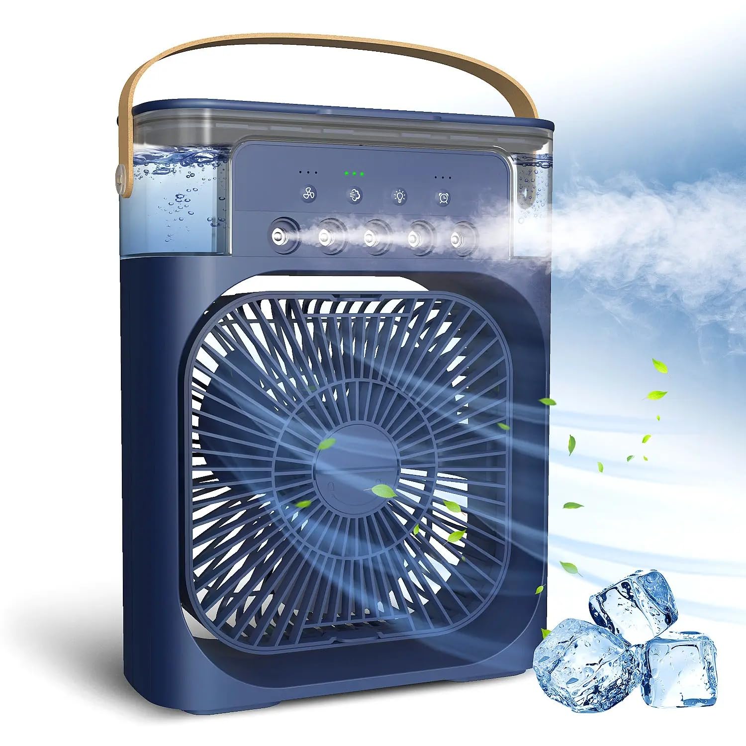 Portable Air Cooler Fan – 3-in-1 Mini Personal Air Conditioner with Humidifier &amp; USB