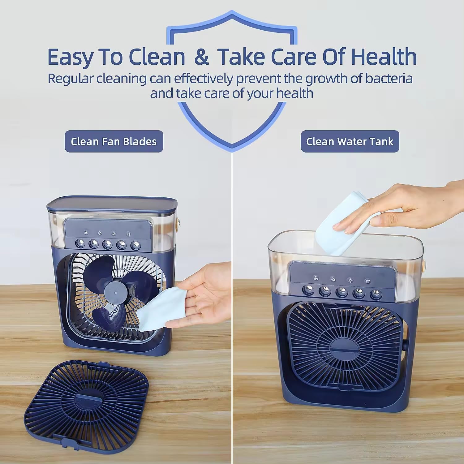 Portable Air Cooler Fan – 3-in-1 Mini Personal Air Conditioner with Humidifier &amp; USB